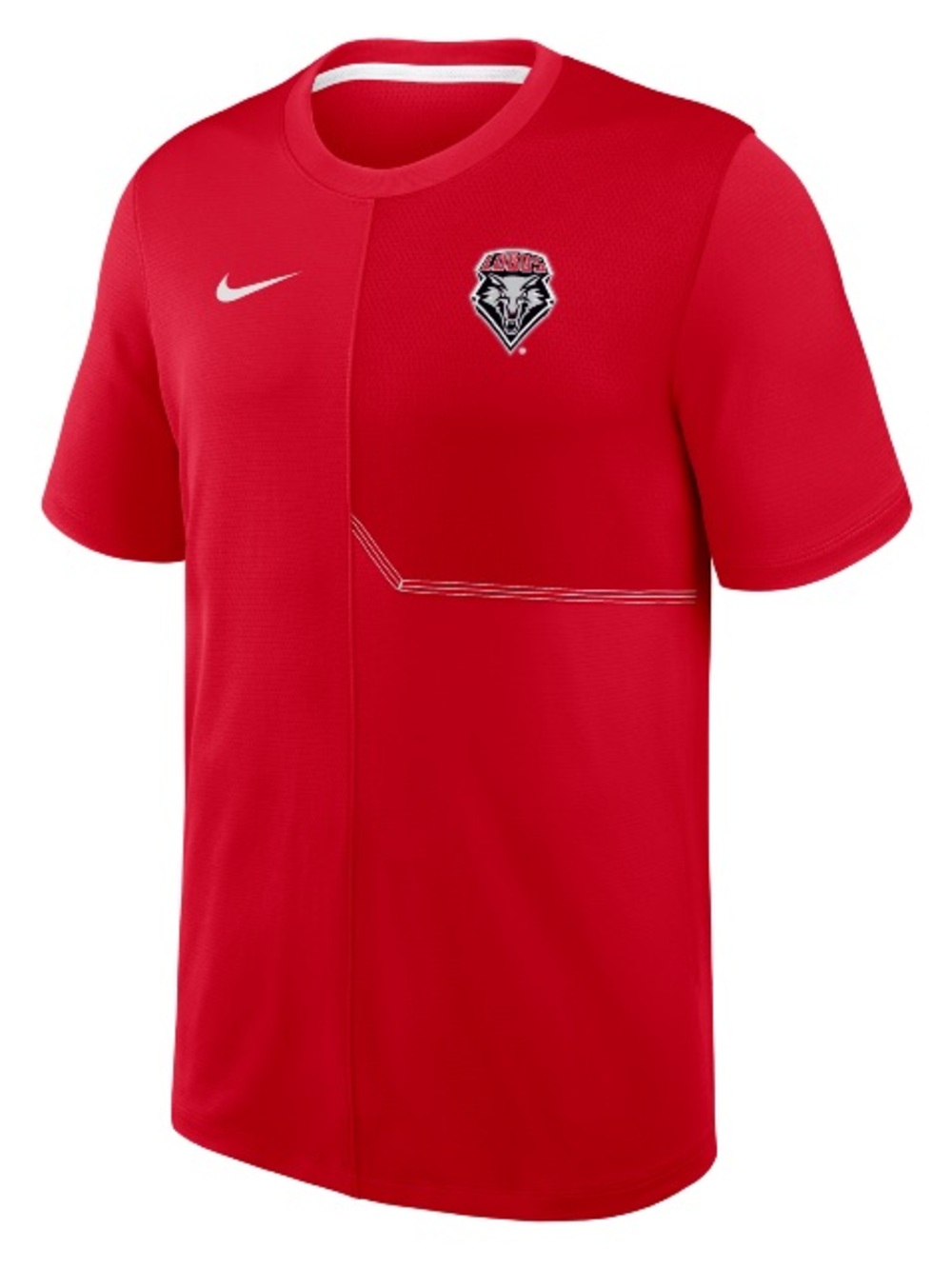 Nike Red Short-Sleeve Men's Soccer Tee with Wolf Crest
